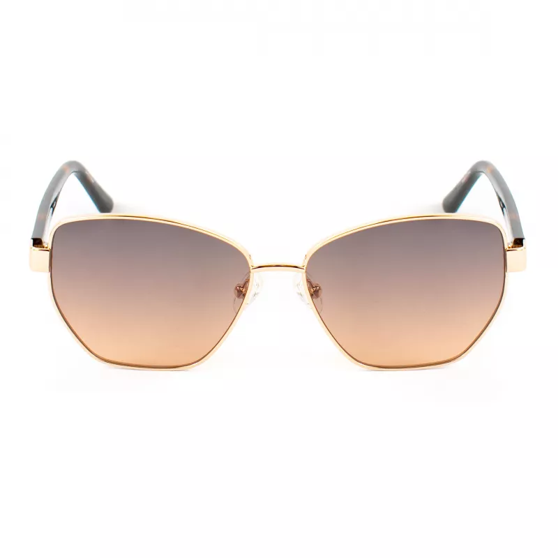 GUESS Moteriški katinuko akies formos akiniai nuo saulės GU00102-5632F Havana Brown Gradient 56mm