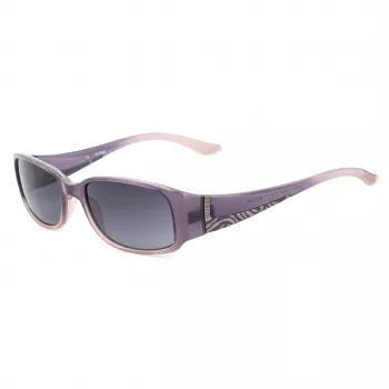 GUESS moteriški katės akies akiniai nuo saulės GU7121PUCLR35 violetiniai skaidrūs acetatas 53mm