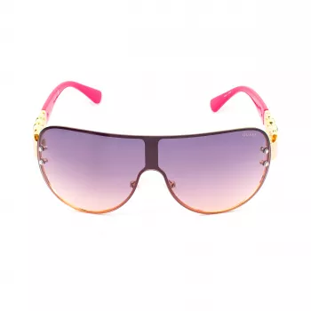 GUESS Women's GO00037-0032U Cat Eye Sunglasses - Juodas rėmelis, pilki gradientiniai lęšiai, UV400