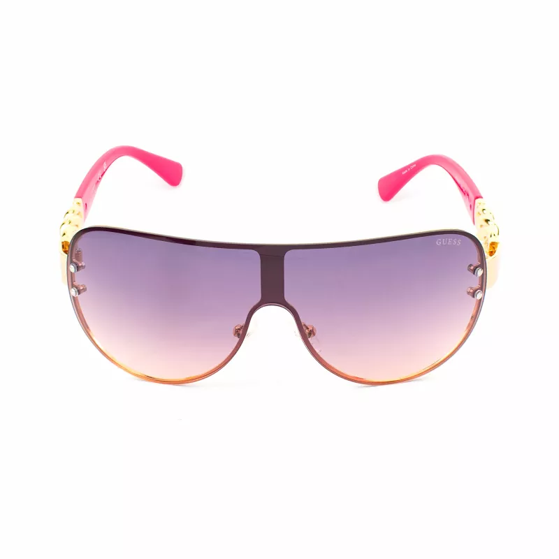 GUESS Women's GO00037-0032U Cat Eye Sunglasses - Juodas rėmelis, pilki gradientiniai lęšiai, UV400