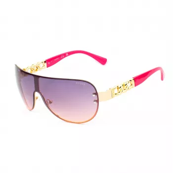 GUESS Women's GO00037-0032U Cat Eye Sunglasses - Juodas rėmelis, pilki gradientiniai lęšiai, UV400