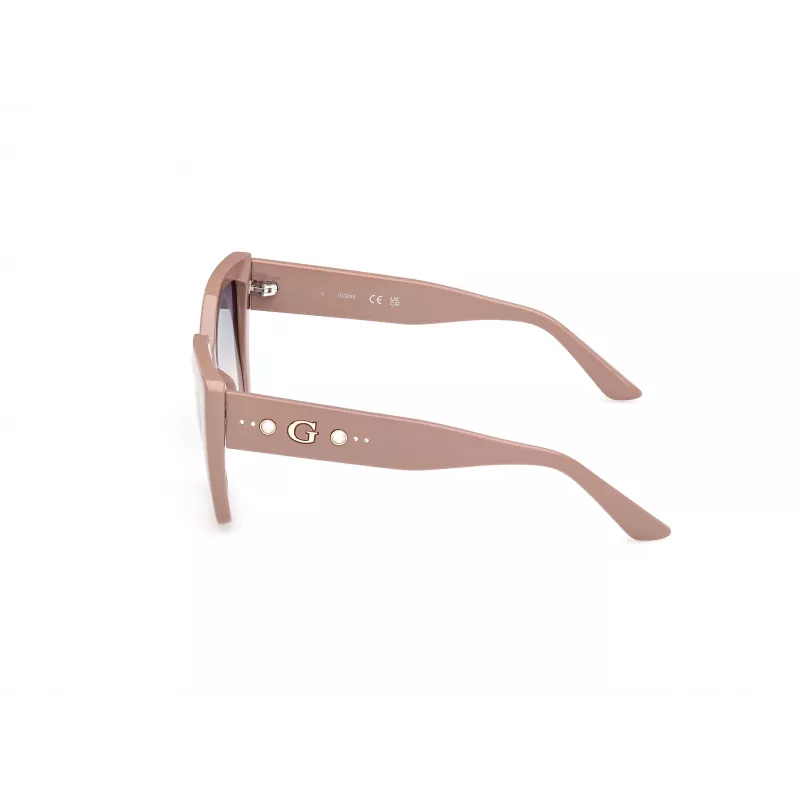 GUESS moteriški akiniai nuo saulės GU00162-5557W, kvadratiniai, rėmelis Havana, rudi gradientiniai lęšiai, 55 mm