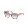 GUESS moteriški akiniai nuo saulės GU00162-5557W, kvadratiniai, rėmelis Havana, rudi gradientiniai lęšiai, 55 mm