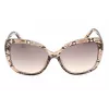 GUESS moteriški akiniai nuo saulės GF0383-45F Drugelio formos Havana Acetatas 57mm