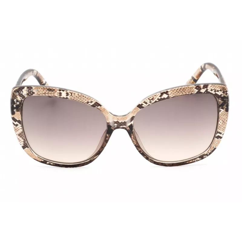 GUESS moteriški akiniai nuo saulės GF0383-45F Drugelio formos Havana Acetatas 57mm