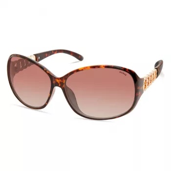 GUESS Moteriški Akiniai Nuo Saulės GF0404-6352F Butterfly Havana Rudi Gradient 63mm