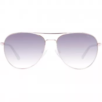 GUESS Moteriški Akiniai Nuo Saulės GF6143-28B Rudi Havana Drugelio Rėmeliai 59mm