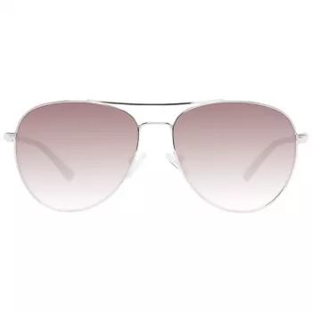 GUESS moteriški akiniai nuo saulės GF6143-32F Havana drugelio rėmelis rudi gradientiniai lęšiai 59mm