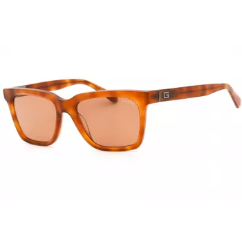 GUESS moteriški akiniai nuo saulės GU00064-56E Havana/Ruda kvadratinis rėmelis 53mm