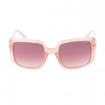 GUESS Moteriški Akiniai Nuo Saulės GU00097-5357F Kvadratiniai Blizgantys Juodi Gradientiniai Rūkyti 53mm