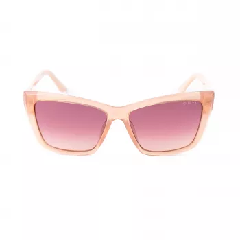 GUESS Moteriški Akiniai Nuo Saulės GU00098-5557F Havana Acetato Kvadratinis Rėmas Rudi Gradientiniai Lęšiai 55/14/135 mm