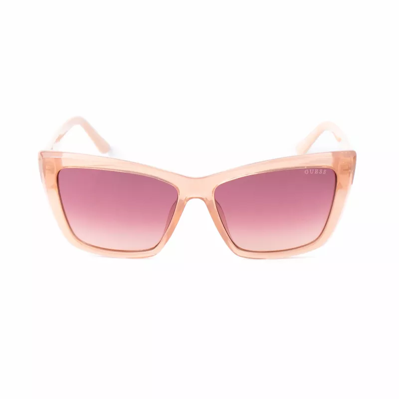 GUESS Moteriški Akiniai Nuo Saulės GU00098-5557F Havana Acetato Kvadratinis Rėmas Rudi Gradientiniai Lęšiai 55/14/135 mm