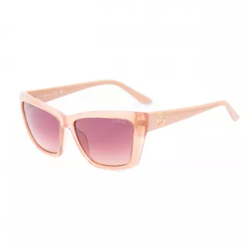 GUESS Moteriški Akiniai Nuo Saulės GU00098-5557F Havana Acetato Kvadratinis Rėmas Rudi Gradientiniai Lęšiai 55/14/135 mm