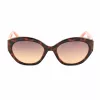 GUESS moteriški akiniai nuo saulės GU00104-5652F Havana acetatinis kvadratinis rėmelis rudi gradientiniai lęšiai 56/19/140 mm