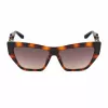 GUESS Moteriški akiniai nuo saulės GU00111-5652F – katės akies rėmelis iš tamsaus havana acetato su rudais gradientiniais lęšiais 56/14/130 mm