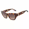GUESS Moteriški akiniai nuo saulės GU00111-5652F – katės akies rėmelis iš tamsaus havana acetato su rudais gradientiniais lęšiais 56/14/130 mm