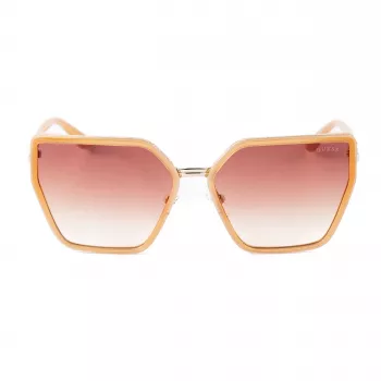 GUESS Moteriški Akiniai Nuo Saulės GU00146-5957F Oversized Square Havana Brown Gradient Lens 59mm