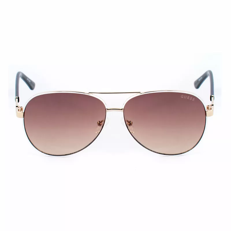 GUESS moteriški akiniai nuo saulės GU00173-6021F Shiny Black Smoke Gradient 60mm