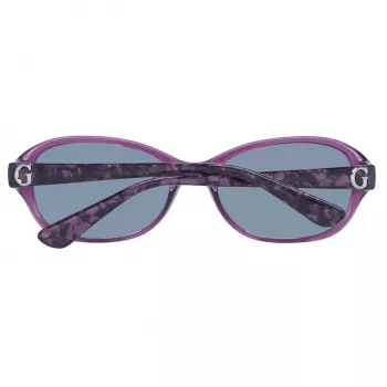 GUESS Moteriški Akiniai Nuo Saulės GU7356PUR-357 Blizganti Violetinė Drugelio/Katės Akies Formos 57mm