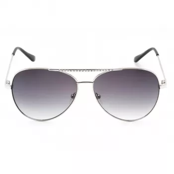 GUESS Women Sunglasses GF0399-01B Juodas plastikinis rėmelis Pilki polikarbonato lęšiai 62mm