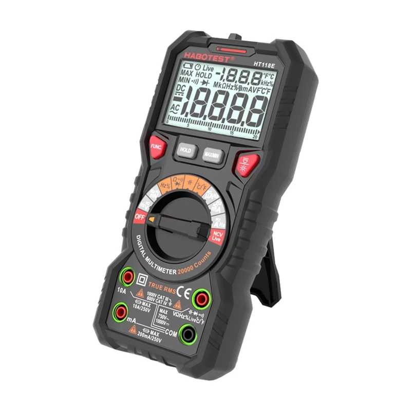 Habotest HT118E Universalus Skaitmeninis Multimetras True RMS NCV