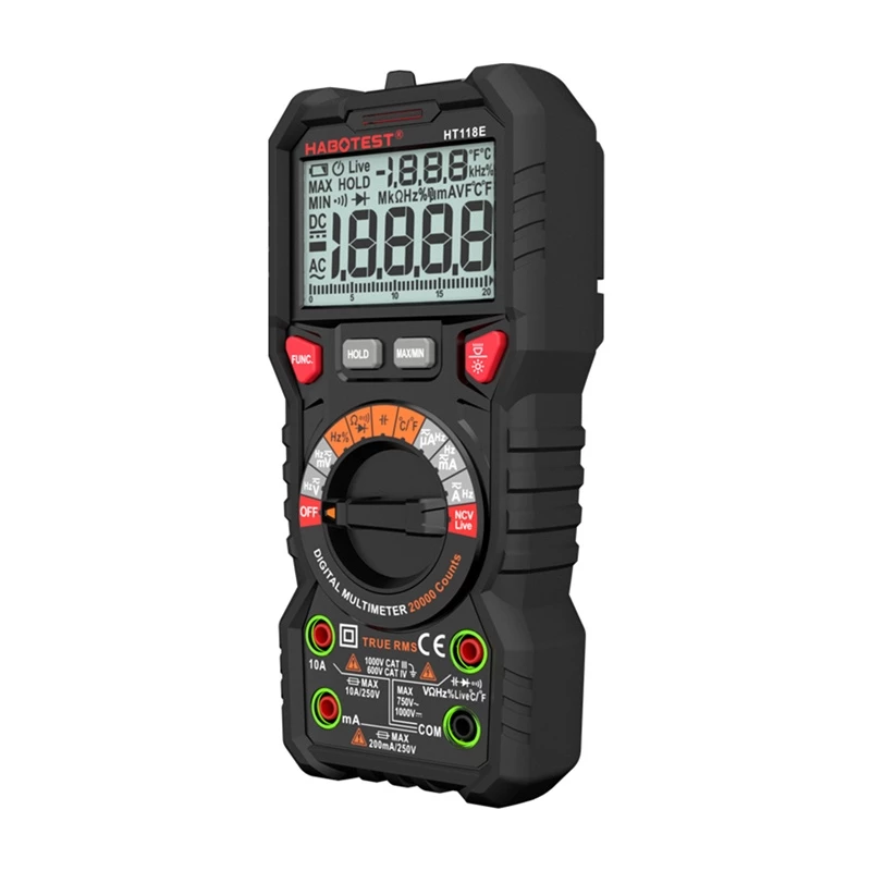 Habotest HT118E Universalus Skaitmeninis Multimetras True RMS NCV