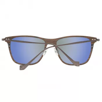 Hackett London HSB86311255 vyriški akiniai nuo saulės – blizgantis juodas rėmelis, pilki lęšiai, 55 mm