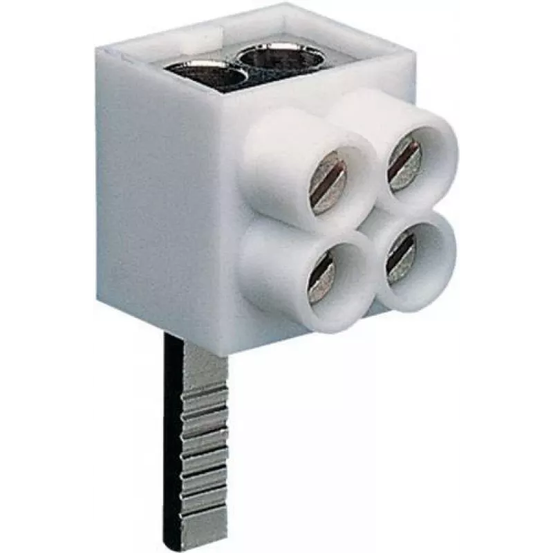 Hager KF82A vienpolis prijungimo gnybtas, kaištinis prijungimas, 2x16 mm², pilkas