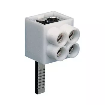 Hager KF82A vienpolis prijungimo gnybtas, kaištinis prijungimas, 2x16 mm², pilkas