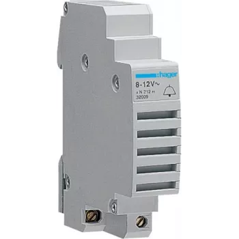 Hager SU212 DIN bėgelio skambutis 8-12V AC 0.33A 1 modulis