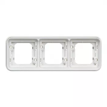 Hager WNA401B Berker W.1 1 vietų įleidžiamas rėmelis, IP55, Polar White
