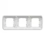Hager WNA401B Berker W.1 1 vietų įleidžiamas rėmelis, IP55, Polar White