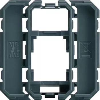 Hager WXF202 Keystone adapterio rėmelis 1xRJ45 moduliui, poliarinė balta