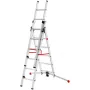 Hailo S100 ProfiLOT universališkos kopėčios, aliuminės, 2x6+1x5 laiptelių, 3 dalių, maks. apkrova 150 kg