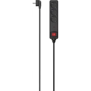 Hama 00223151 išmanusis prailgintuvas, 3 AC lizdai, 1,4 m kabelis, 3680 W, Wi-Fi, Alexa ir Google Home, baltas
