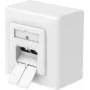 Hama CAT-6a tinklo lizdas, 2 prievadai RJ45, 10 Gbit/s, ekranuotas, paviršinis/įleidžiamas montavimas, baltas 00200774