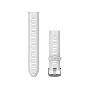 HAMA Garmin 20 mm Quick Release silikoninis laikrodžio dirželis, Mist Grey/Whitestone