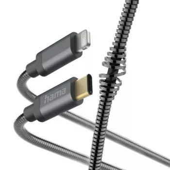 Hama Metal USB-C to Lightning kabelis 1,5 m, antracito spalvos