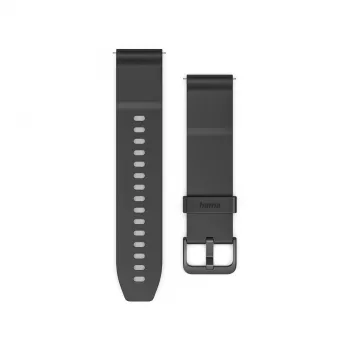 Hama NFC mokėjimų apyrankė, bekontaktis mokėjimas, skirtas laikrodžiui / išmaniajam laikrodžiui, 20 mm, juoda 00178657