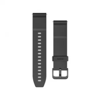 Hama NFC mokėjimų apyrankė išmaniesiems ir paprastiems laikrodžiams, 22 mm, juoda 00178659