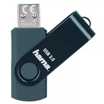 Hama Rotate USB atmintinė 128GB USB 3.0 Petrol Blue 00182474