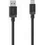 Hama USB-A į USB-C įkrovimo ir duomenų perdavimo kabelis, 3 m, juodas 00201814