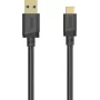 Hama USB-C kabelis, USB-A į USB-C, USB 3.2 Gen1, 5 Gbit/s, 0,25 m, juodas 00202004