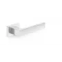 HANDLE DOOR CUBE RT CHROME – Polished Chrome Lever Door Handle Set with Square Rosette