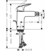 HANSGROHE Logis Bidet maišytuvas 71200000 su dugno prijungimu