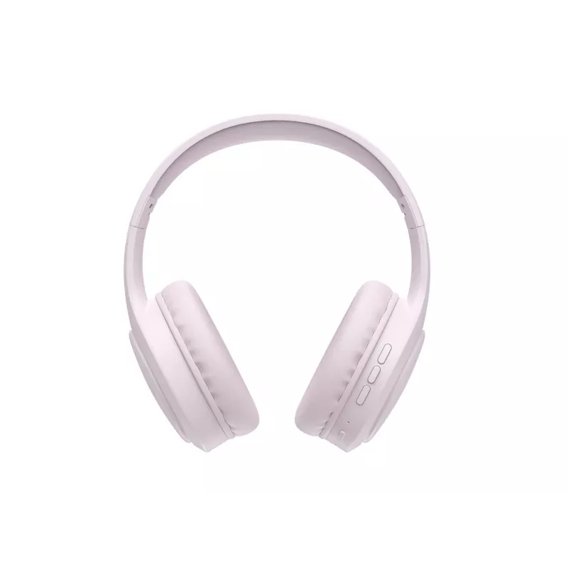 HAV H633BT belaidės ausinės per ausį su Bluetooth 5.3, 30 val. baterija, sulankstomu dizainu, įmontuotu mikrofonu, TF kortelės palaikymu – rožinės