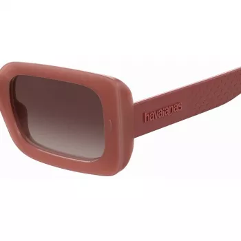 HAVAIANAS Women's Sampa-2LF Akiniai nuo saulės – juodas rėmelis, pilki lęšiai, 51 mm