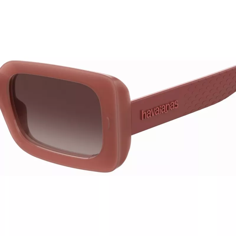 HAVAIANAS Women's Sampa-2LF Akiniai nuo saulės – juodas rėmelis, pilki lęšiai, 51 mm