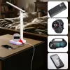 Hawk HWDL001WH LED stalinė lempa balta, 7W, jutiklinis reguliavimas, 3 spalvų temperatūros, USB įkrovimo prievadas