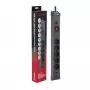 Hawk HWPS501GY maitinimo juosta 1,5 m pilka 5 lizdai Schuko